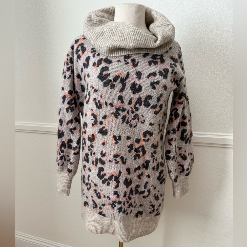 Leopard tunic sweater from Anthropologie